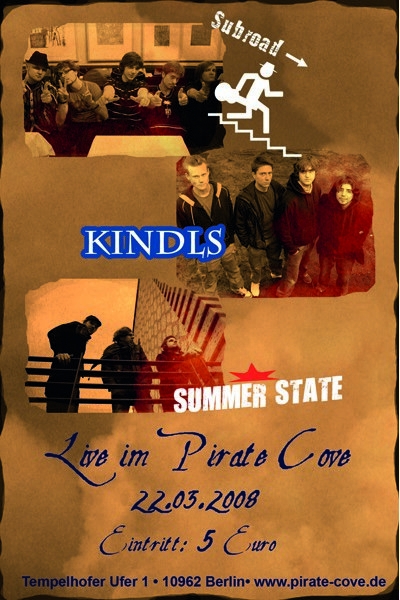 Flyer Pirate Cove 22.03.2008 Subroad, Kindls, Summerstate
